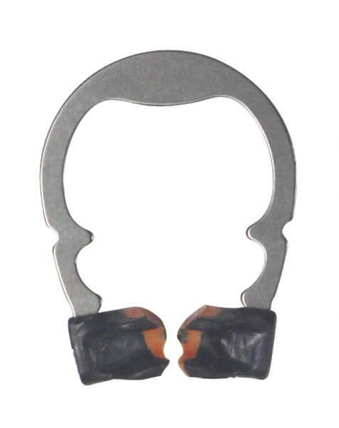 Кольцо-кламп никель-титановое Dentpark R5 1.0 с силиконовым покрытием контактной области для матриц типа M4, для моляров, среднее оранжевое (DMB0491)