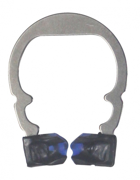 Кольцо-кламп никель-титановое Dentpark R5 1.0 с силиконовым покрытием контактной области для матриц типа M4, для премоляров, малое синее (DMB0490)