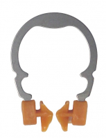 Кільце-кламп з функцією клінів для зубів Dentpark, 6/7, 7/8 Medium, нікель-титанове, R2 3.0 оранжеве (DMB0435)