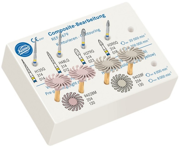 Набор боров для полировки композитов Komet 4679