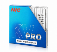 KV pro file .04, SX-35, 31 мм, ассорти (NIC) Машинные файлы, 6 шт