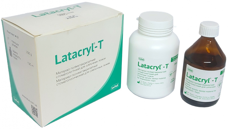 Латакрил-Т (Latacryl-T, Latus) Материал для оттискных ложек, 200 г, 100 мл (REF 0760)