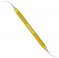 Инструмент Osung L-PKT1, желтая ручка (для работы с воском, двухсторонний, алюминиевая ручка)