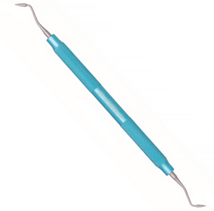 Инструмент Osung L-PKT3, синяя ручка (для работы с воском, двухсторонний, алюминиевая ручка)