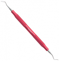 Инструмент Osung L-PKT4, красная ручка (для работы с воском, двухсторонний, алюминиевая ручка)
