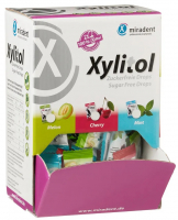 Леденцы с ксилитолом Miradent Xylitol Drops, в картонном боксе (100 шт)