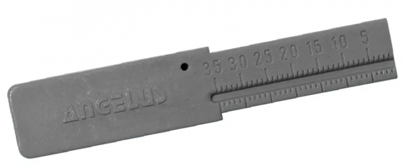 Лінійка ендодонтична Angelus Endodontic Ruler, пластикова, сіра
