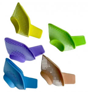 Ложки відбиткові Luxor, ПОЛОВИНКИ, різнокольорові, 5 шт