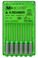 K-Reamers (К-Рімер) M-Access, 25 мм (Dentsply) Ручні дрильбори, 6 шт (оригінал)