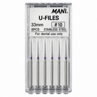 Ultrasonic Files, 33 мм (Mani) Файлы, 6 шт (оригинал)