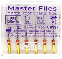 Master Files - FF2 (Vortex) Ni-Ti инструмент для разработки корневых каналов (6 шт)