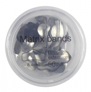 Матрицы секционные Dentpark (тип M2) для моляров с выступом, 8,4 мм, 38 мкм, 50 шт (DMB0414)