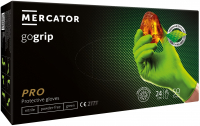 Рукавички нітрилові Mercator Medical Ideall Nitrile Grip Green Gogrip, 25 пар (без пудри)