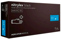 Рукавички нітрилові Mercator Medical Nitrylex Black, 50 пар