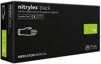 Перчатки нитриловые Mercator Medical Nitrylex Black, 50 пар