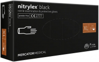 Рукавички нітрилові Mercator Medical Nitrylex Black, 50 пар