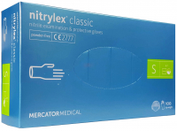 Перчатки нитриловые Mercator Medical Nitrylex Classic Blue, 100 шт
