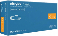 Перчатки нитриловые Mercator Medical Nitrylex Classic Blue, 100 шт