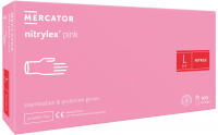 Перчатки нитриловые Mercator Medical Nitrylex Pink, 50 пар