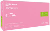 Перчатки нитриловые Mercator Medical Nitrylex Pink, 50 пар