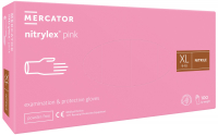 Рукавички нітрилові Mercator Medical Nitrylex Pink, 50 пар