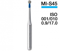 MI-S45 (Mani) Алмазный бор, шаровидный (шарик) ISO 001/010