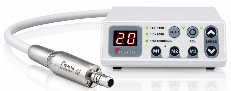 Микромотор Tealth DIL-20C, LED, бесщеточный (16:1/1:1/1:5) 40 000 об/мин