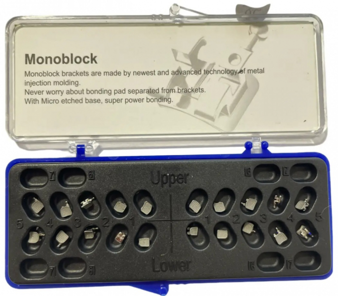 MIM Monoblock (3B Ortho) Металеві брекети, Roth 022, Повний набір