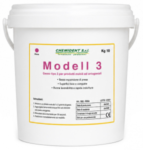 Modell 3, Білий, тип 3 (Chemident) Гіпс зуботехнічний