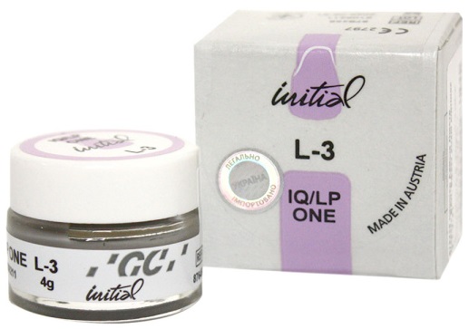 INITIAL IQ LP ONE Enamel Effect Shade 3 – Light Grey, 4 г, L-3 (GC) Пастоподібний 3-D барвник