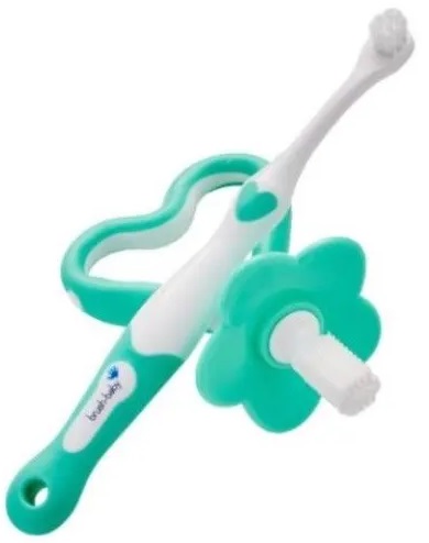 Набір Brush-baby, прорізувач для зубів та щітка First Brush and Teether Set (від 0 до 3 років)