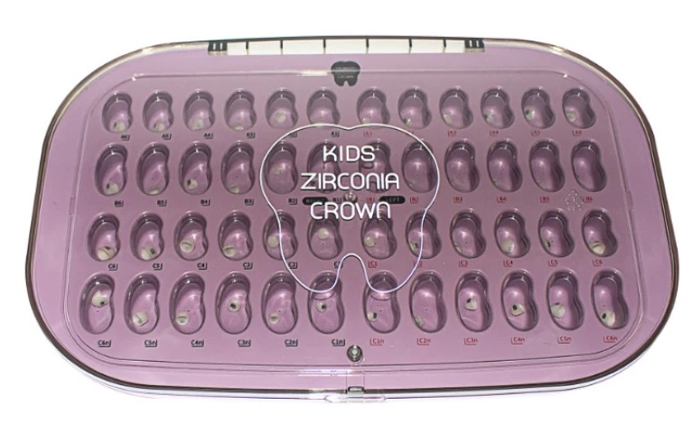 Набор детских циркониевых коронок для передних зубов, 48 шт