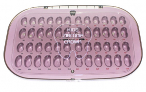Набор детских циркониевых коронок, центральные/латеральные, 24 шт