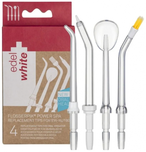 Набор сменных насадок Edel+White для ирригатора Flosserpik Power Spa (7640131971720)
