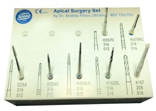 Набір борів Komet TD2750 Андрія Половінщикова, для апікальної хірургії
