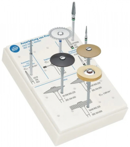 Набор для обработки временных протезов Komet 4409, по методике ассистента стоматолога Дж. Меттлер