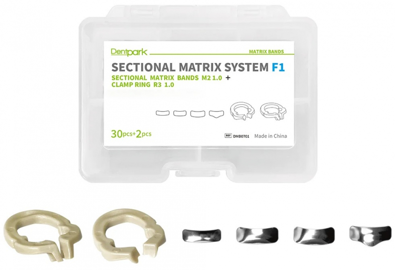 Набор секционных матриц Dentpark F1 тип M2 1,0 - 30 шт (DMB0701)