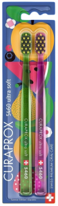 Набір ультрам'яких зубних щіток Curaprox Duo Summer Edition 2025 (d - 0,10 мм, 2 шт)