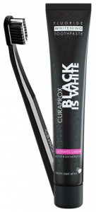 Набор, Зубная паста Curaprox Black is White, 90 мл + Зубная щетка Curaprox Ultra Soft CS5460
