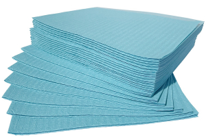 Нагрудники медицинские Dochem Wide-Cover, 33х45.5 см, синие, 500 шт
