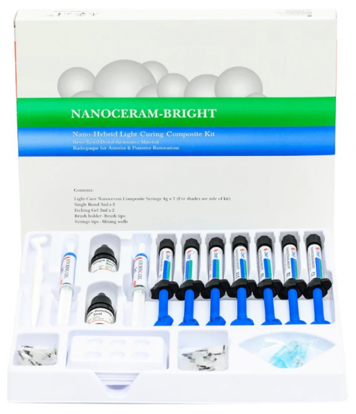 Nanoceram-Bright 7 SYRINGE KIT, Набор (DMP) Светоотверждаемый наногибридный композит, 7х4 г (160111205)