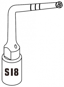 Насадка п'єзоскалера DTE SI8 (d - 1.6 мм, різьба - Acteon)
