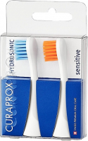 Насадки для звуковой щетки Curaprox Hydrosonic sensitive, blue\orange (2 шт)
