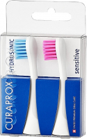 Насадки для звуковой щетки Curaprox Hydrosonic sensitive, blue\pink (2 шт)