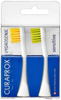 Насадки для звуковой щетки Curaprox Hydrosonic sensitive, yellow\green (2 шт)