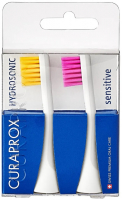 Насадки для звуковой щетки Curaprox Hydrosonic sensitive, yellow\pink (2 шт)