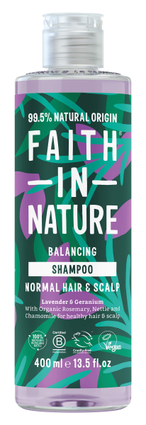 Натуральный шампунь с лавандой и геранью Faith In Nature