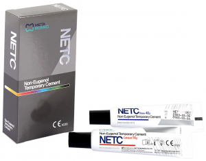 Нетц (Netc, Meta Biomed) Тимчасовий цемент без євгенолу, 40 г + 14 г