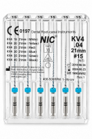 KV pro file .04, 21 мм (NIC) Машинные файлы, 6 шт