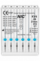 KV pro file .04, 31 мм (NIC) Машинные файлы, 6 шт